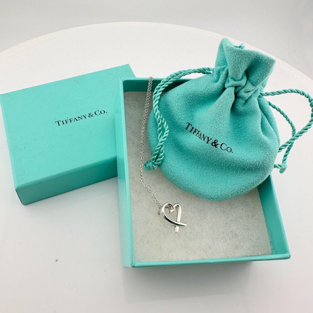Tiffany and Company Paloma Picasso Loving Heart Necklace with Box & Dustbag